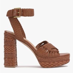 Vince Camuto Braided Tan Women's Heeled Sandals NWOB